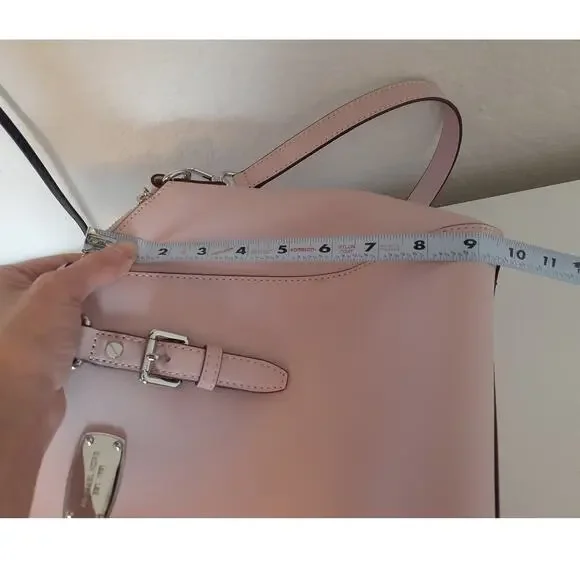 Michael Kors Ciara Pink Leather Large Satchel Purse Handbag Exc Condition - Picture 11 of 15